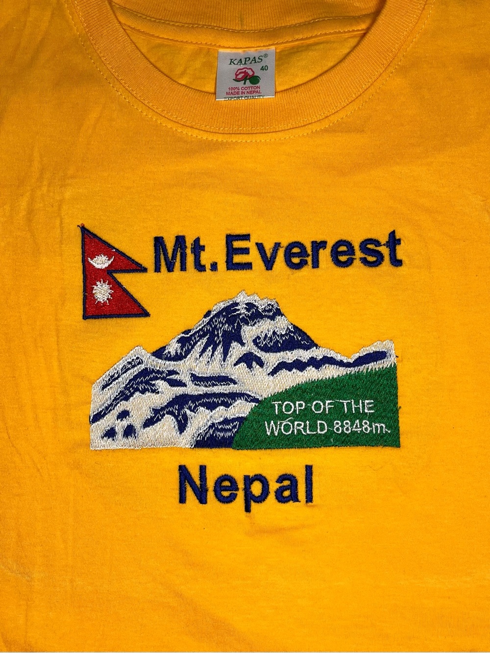 Vintage Mt Everest Nepal Souvenir T-Shirt Unisex Medium 90s Travel Tee